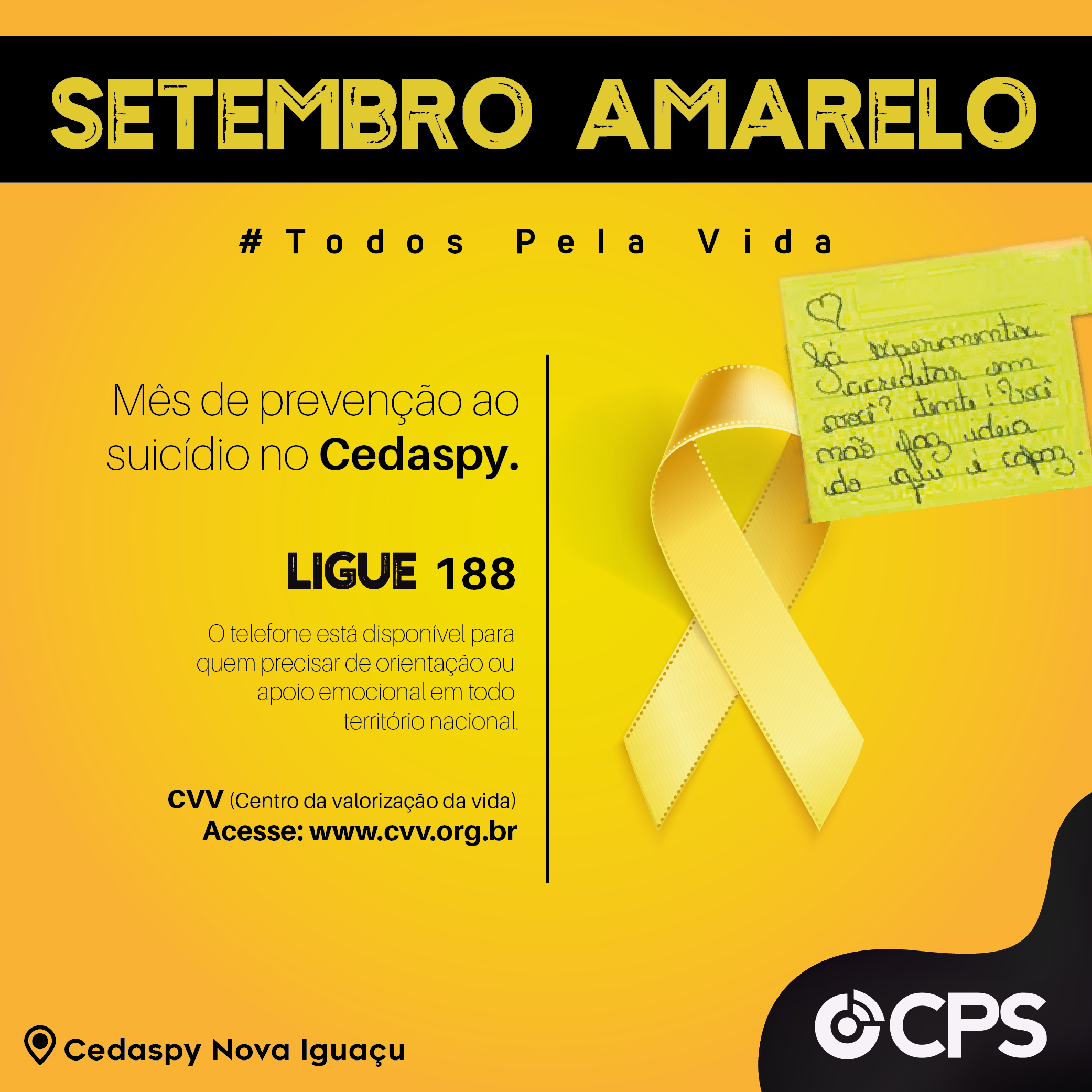 Setembro Amarelo: palestras e ideias no trabalho remoto